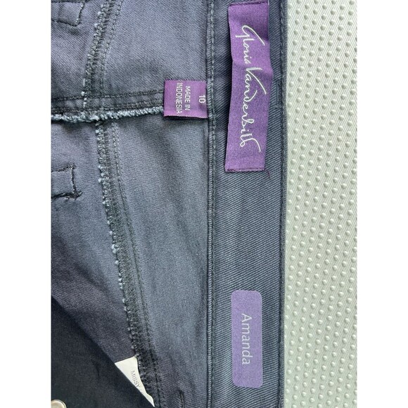 2 Pairs Gloria Vanderbilt Amanda Jeans Pink & Charcoal Grey Womens 10 NWT - Picture 12 of 16